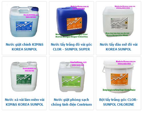 Bộ nước giặt công nghiệp đậm đặc cao cấp Made in Korea chính hãng
